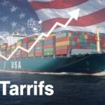 Cargo ship importing goods subject to US tariffs